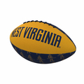 Logo Brands West Virginia Repeating Mini-Size Rubber Football 239-93MR-3